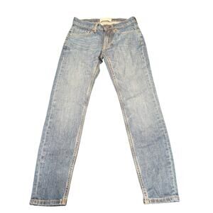 Everlane Women's High Rise Ankle Skinny Jeans Pockets Blue Size 24 Ankle